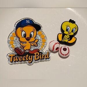 Flatback Bird Baseball Focal Beads‎ Crafts Keychain Badge Bag Clip